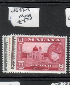 MALAYA KEDAH (PP1608BB) SULTAN 1C-5C    SG 92-5    MOG 