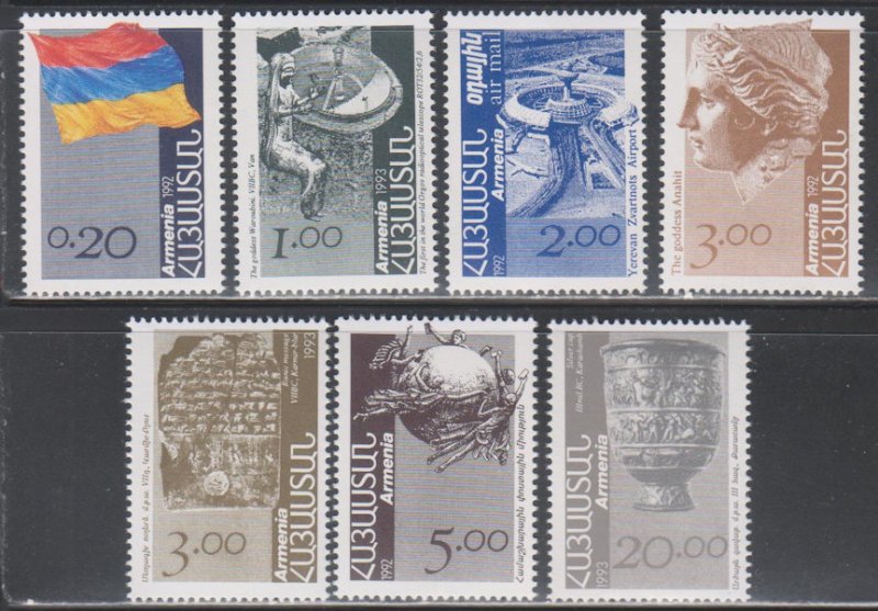 Armenia,  1992-1993 (SC# 433-439) MNH SET