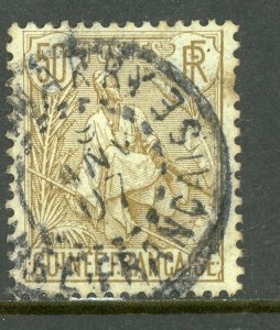 Guinea 1904 French Colony Guinee 50¢ Scott #28 VFU R352