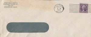 U.S. FALULAH PAPER CO. Fitchburg, Mass.1933 Falpaco on back Stamp Cover Rf 47106