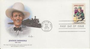 1978 Jimmie Rodgers (Scott 1755) Fleetwood FDC