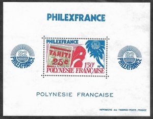 Doyle's_Stamps: MNH 1982 French Polynesian Souvenir Sheet, Scott #361a**