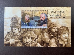 IRELAND MNH #1707b Souvenir sheet *2007* Flight of the Earls STAMPA OVERPRINT