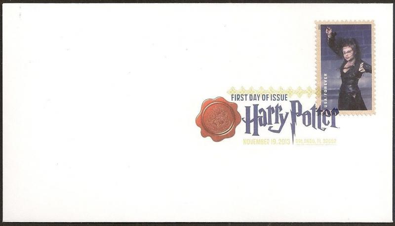 US 4844 Harry Potter Bellatrix Lestrange DCP FDC 2013