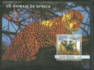 Guinea-Bissau MNH S/S Leopards Wildlife 2003