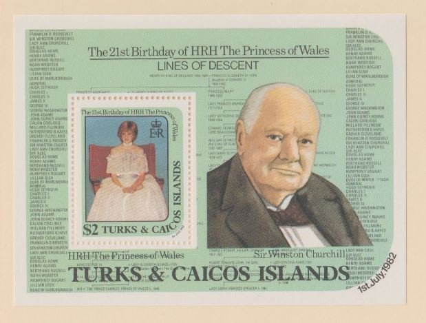 Turks & Caicos Scott #534 Stamps - Mint NH Souvenir Sheet