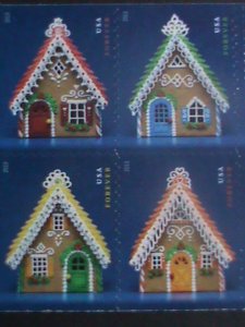 ​UNITED STATES-2013-SC#4820a CHRISTMAS GINGER BREAD HOUSES-BOOKLET OF 20 MNH