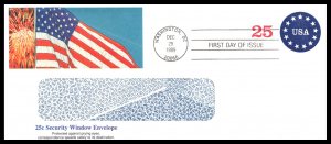 #U615 Circle of Stars stamped Envelope - Fleetwood Cachet