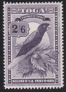 TONGA 1941 2/6d parrot SG81 fine mint - lightly hinged.....................B4313