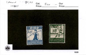 Ireland, Postage Stamp, #84, 90 Mint NH, 1931 Farmer, Hurling (AJ)