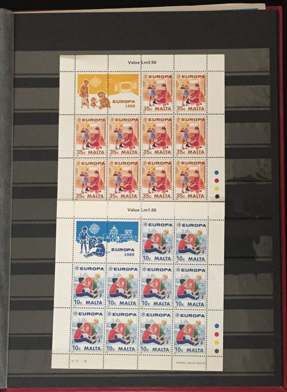 COLLECTION OF MALTA STAMPS FROM CLASSIC TO MODERN IN AN ALBUM - 300 STAMPS