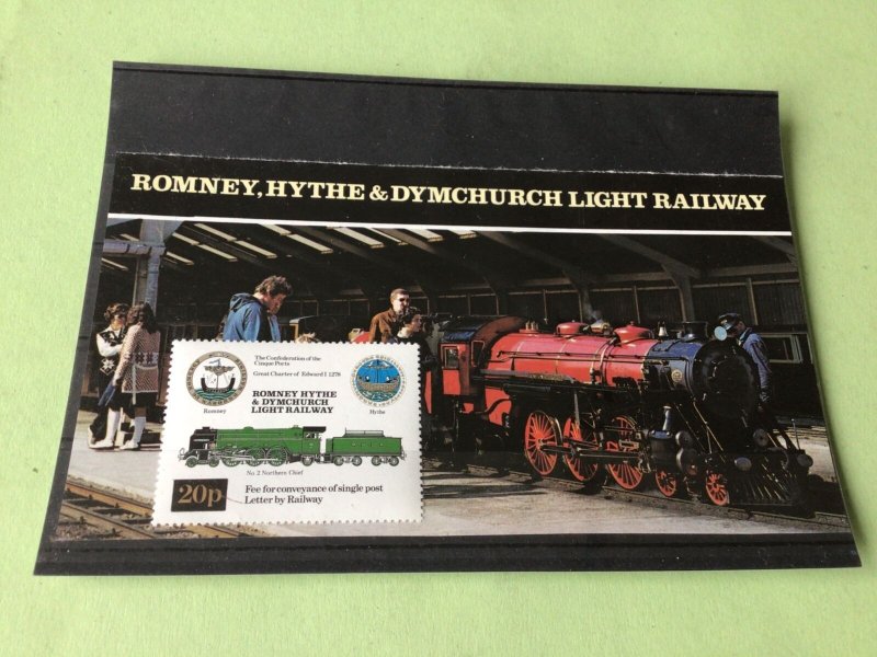 Romney Hythe & dymchurch Railway letter  stamps Ref 53275