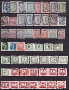 Hungary 1920-1959 Approximately 143 Used and Mint Hinged Stamps