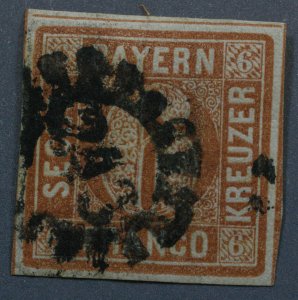 Bavaria #5 FN Used Numeral Cancel