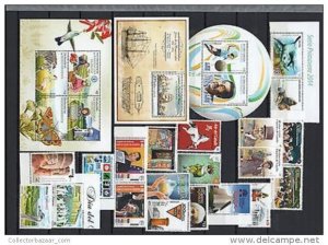 Uruguay MNH stamp collection complete year set 2010 to 2014  Catalog value $800