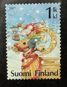 Finland 2007 Scott 1300 used - 1st klass, Merry Christmas, cartoon