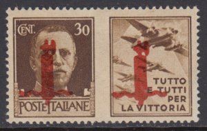 ITALY RSI (Social R)  War Propaganda - Sassone n.55 cv 150$ MNH** Verona 1944 R^