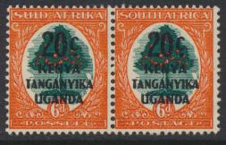 South Africa Opt Kenya Uganda Tanganyika KUT MH pair - SG153 SC#88 - see details