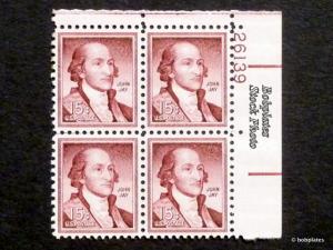 #1046 John Jay Upper Left  Plate Block 26166 F-VF NH Crease