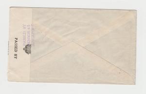 SINGAPORE -USA 1940 CENSOR(#65) COVER 12c RATE, TAPE#2b RT8 (SEE BELOW)