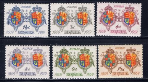 Bermuda 169-74 NH 1959 Shipwreck Anniversaries 