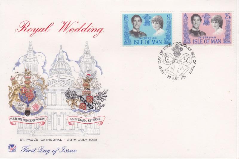 Isle of Man 1981 Royal Wedding First day Cover  Pristine