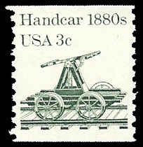 PCBstamps   US #1898 3c Handcar, coil,MNH, (5)