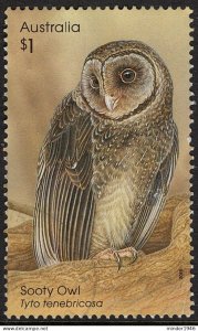 AUSTRALIA 2016 QEII $1 Multicoloured, Owls, Guardians of the Night-Sooty Owl