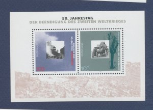 GERMANY  - Scott 1897, Michel 2634 - MNH S/S - end of WW2 - 1995