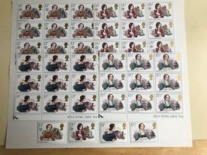 GB Wholesale Offer 1981 Famous Authoresses x 10 Sets U/M Great Price & FREE p&p