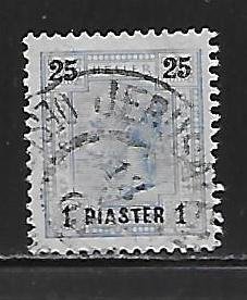 Austrian Offices in the Turkish Empire 34a 1pi on 25h Franz Josef Used (z3)