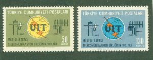 TURKEY 1644-45 MNH CV $0.85 BIN $0.50