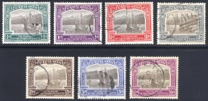 St Kitts Nevis 1923 1/2d-6d Tercentenary Scott 52-58 SG 48-54 VFU Cat $108