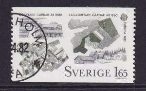 Sweden   #1401  cancelled 1982  Europa  1.65k  land reform