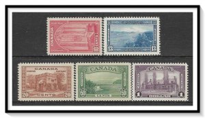 Canada #241a-245 Complete Set MNH