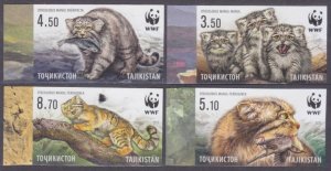 2017 Tajikistan 755-758b Cats 55,00 €