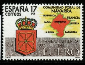 SPAIN SG2782 1984 AUTONOMY OF NAVARRA MNH
