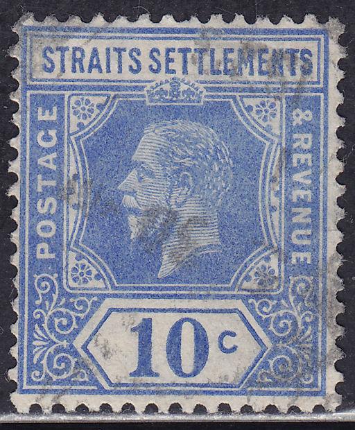 Straights Settlements 159 USED 1918 King George V