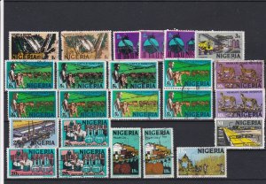 Nigeria Stamps some Different Shades Ref 24993