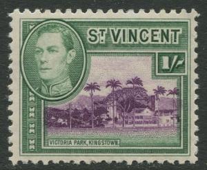 St Vincent - Scott 148- KGV Definitive -1938 - MNH - Single 1/- Stamp