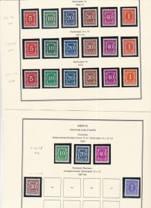 Kenya Postage Dues, 4 Different Sets, J1a to J5d,  Mint NH, 1/2 Cat.