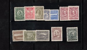Newfoundland #87 - #97 (Includes #92a) Very Fine Mint Lightly Hinged Set