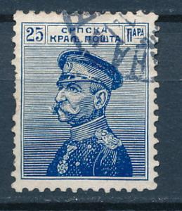 Serbia 1911 Scott 118 used - 25p King Peter I Karageorgevich