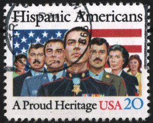 SC#2103 20¢ Hispanic Americans Single (1984) Used