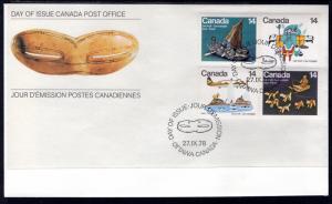 Canada 769-772 Inuit Art Canada Post U/A FDC