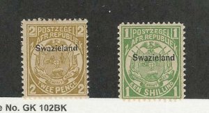 Swaziland, Postage Stamp, #3, 5 Mint Hinged, 1889, DKZ