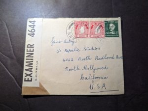 1945 Censored Ireland Cover to North Hollywood CA USA