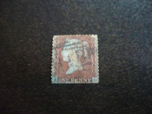 Stamps - Great Britain - Scott# 8 - Used Part Set of 1 Stamp