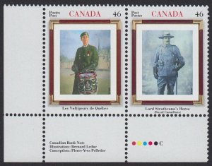 CANADIAN REGIMENTS, Military Infantry = Canada 2000 #1876-1877 MNH w/COLOR ID