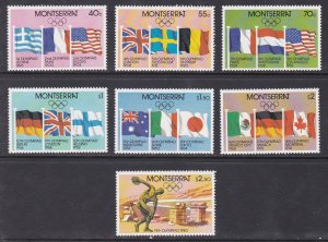 Montserrat # 421-427, Moscow Summer Olympics, NH, 1/2 Cat.